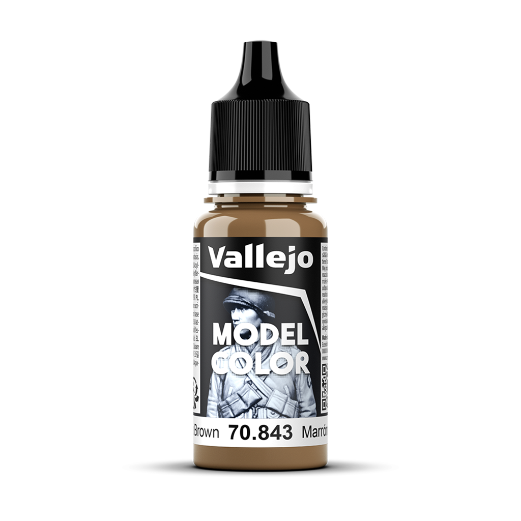 Vallejo Model Color Cork Brown 70.843 Acrylfarbe 18 ml für Tabletop Miniaturen und Modellbau