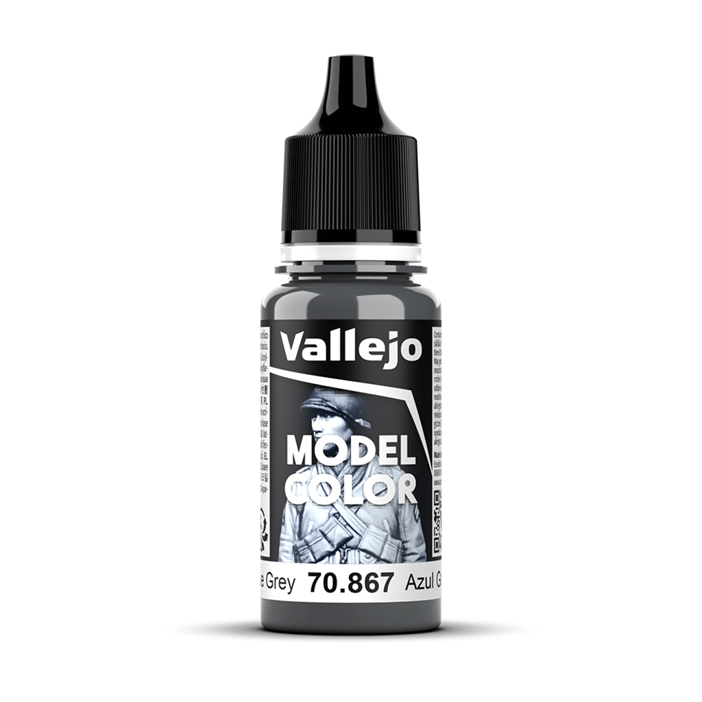 Vallejo Model Color Dark Blue Grey 70.867 Acrylfarbe 18 ml für Tabletop Miniaturen und Modellbau