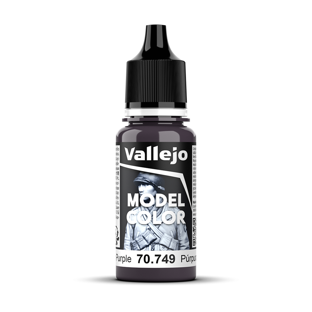 Vallejo Model Color Dark Purple 70.749 Acrylfarbe 18 ml für Tabletop Miniaturen und Modellbau
