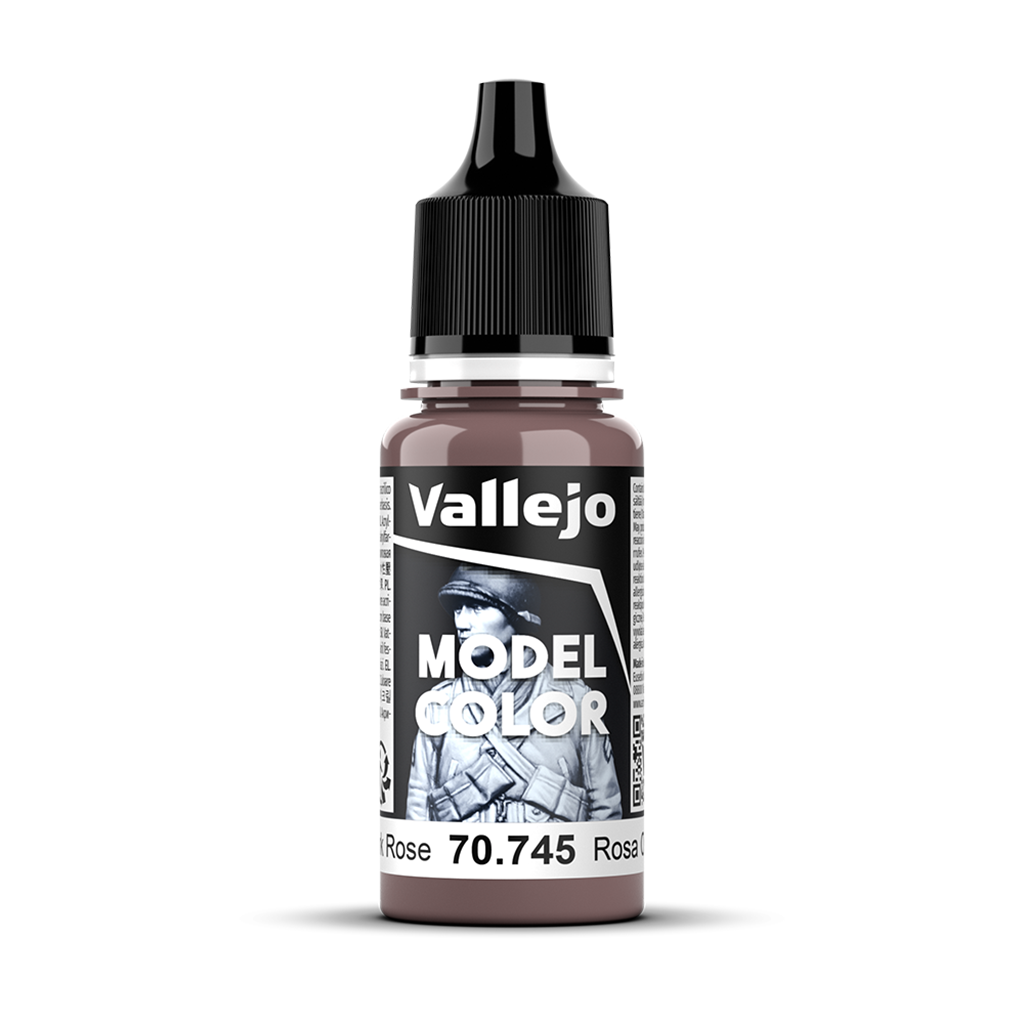 Vallejo Model Color Dark Rose 70.745 Acrylfarbe 18 ml für Tabletop Miniaturen und Modellbau