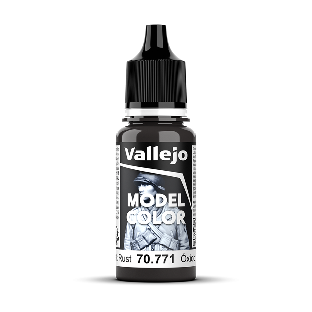 Vallejo Model Color Dark Rust 70.771 Acrylfarbe 18 ml für Tabletop Miniaturen und Modellbau