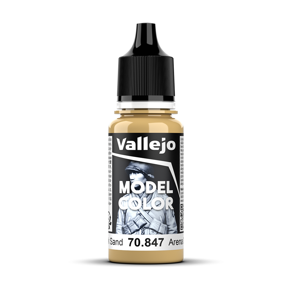 Vallejo Model Color Dark Sand 70.847 Acrylfarbe 18 ml für Tabletop Miniaturen und Modellbau