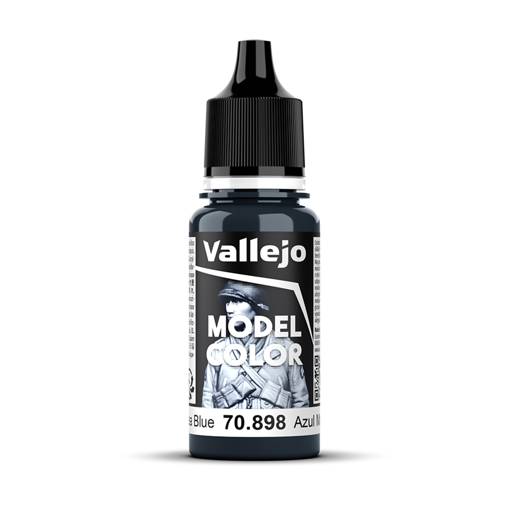 Vallejo Model Color Dark Sea Blue 70.898 Acrylfarbe 18 ml für Tabletop Miniaturen und Modellbau