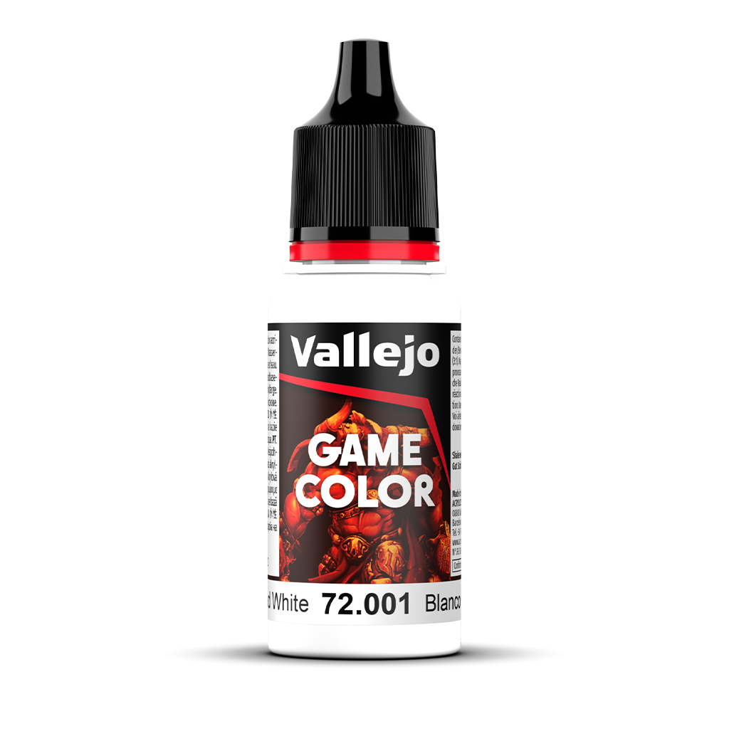 Vallejo Game Color Dead White 72.001 Acrylfarbe 18 ml für Tabletop Miniaturen und Modellbau