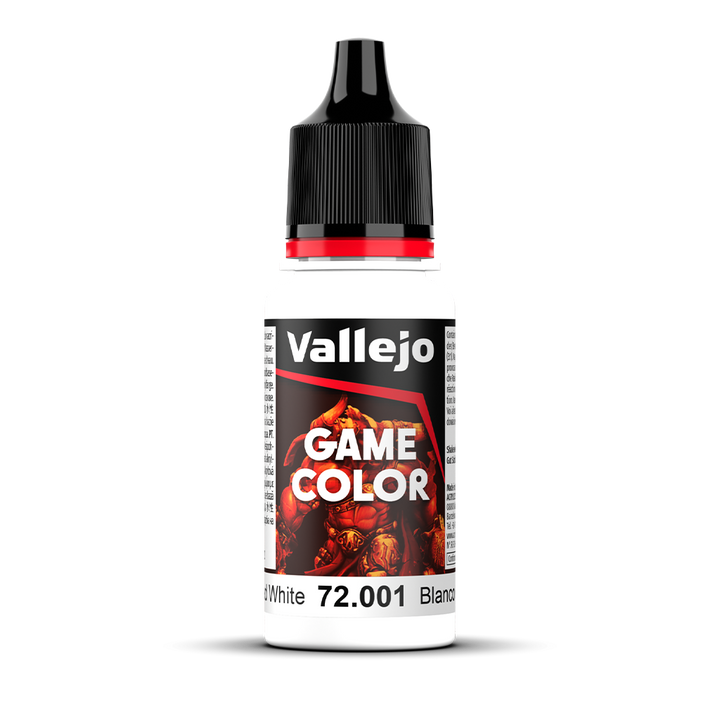 Vallejo Game Color Dead White 72.001 Acrylfarbe 18 ml für Tabletop Miniaturen und Modellbau