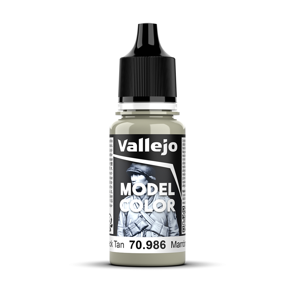 Vallejo Model Color Deck Tan 70986 Acrylfarbe 18 ml für Tabletop Miniaturen und Modellbau