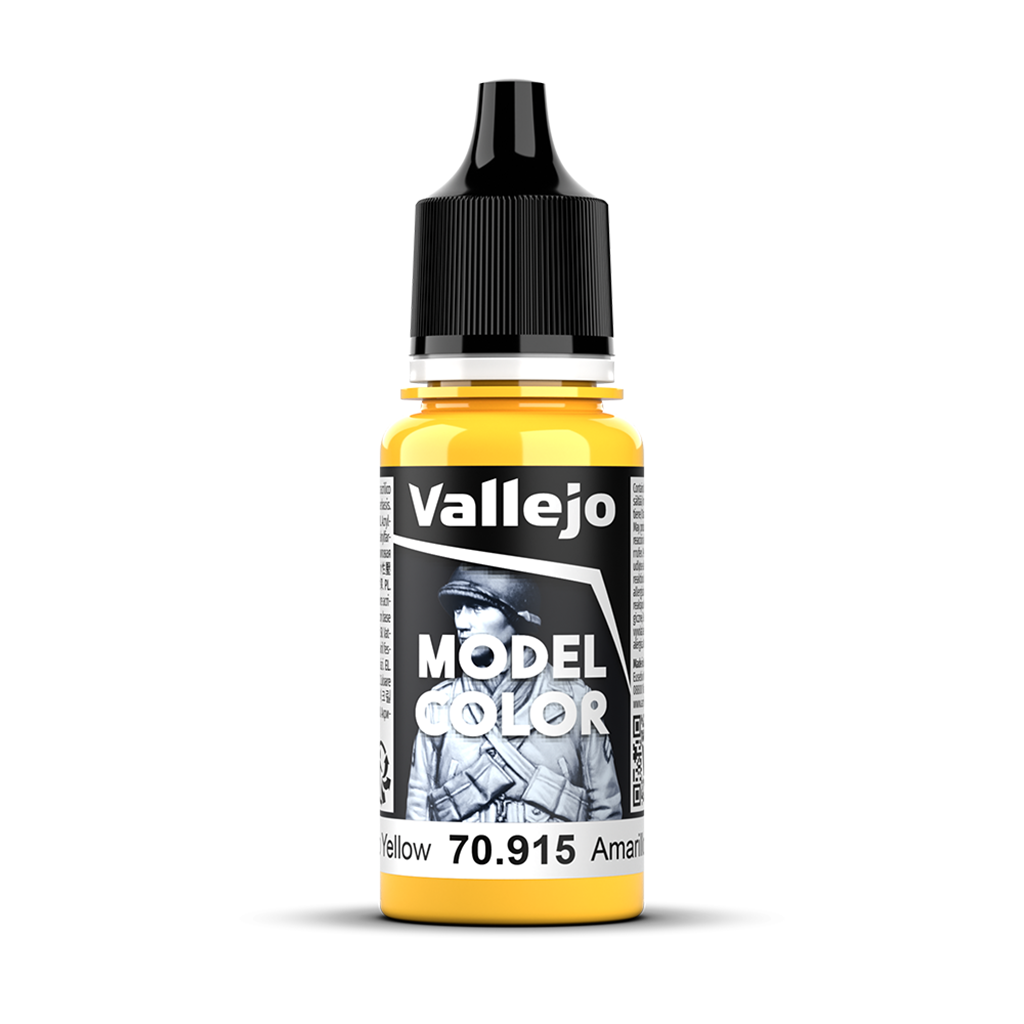 Vallejo Model Color Deep Yellow 70915 Acrylfarbe 18 ml für Tabletop Miniaturen und Modellbau