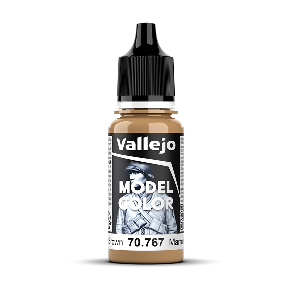 Vallejo Model Color Desert Brown 70767 Acrylfarbe 18 ml für Tabletop Miniaturen und Modellbau