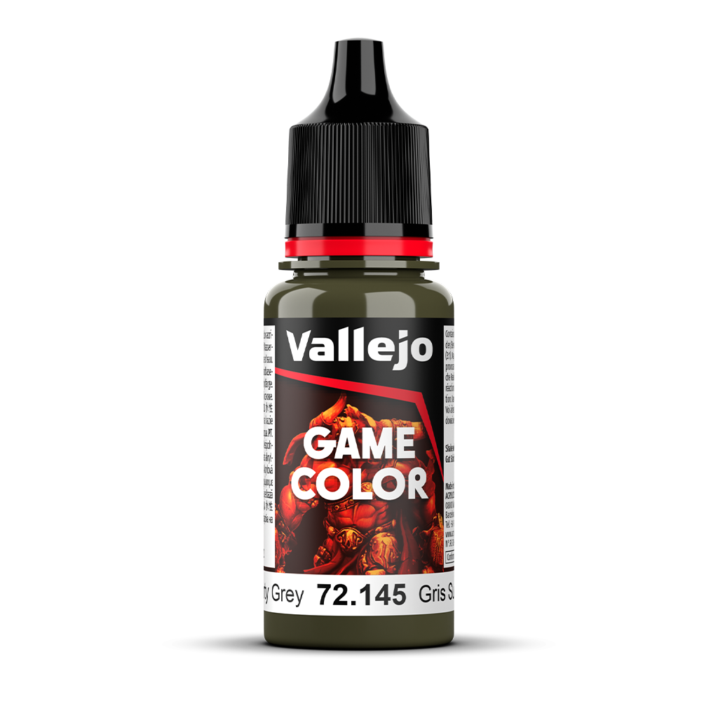 Vallejo Game Color Dirty Grey 72.145 Acrylfarbe 18 ml für Tabletop Miniaturen und Modellbau
