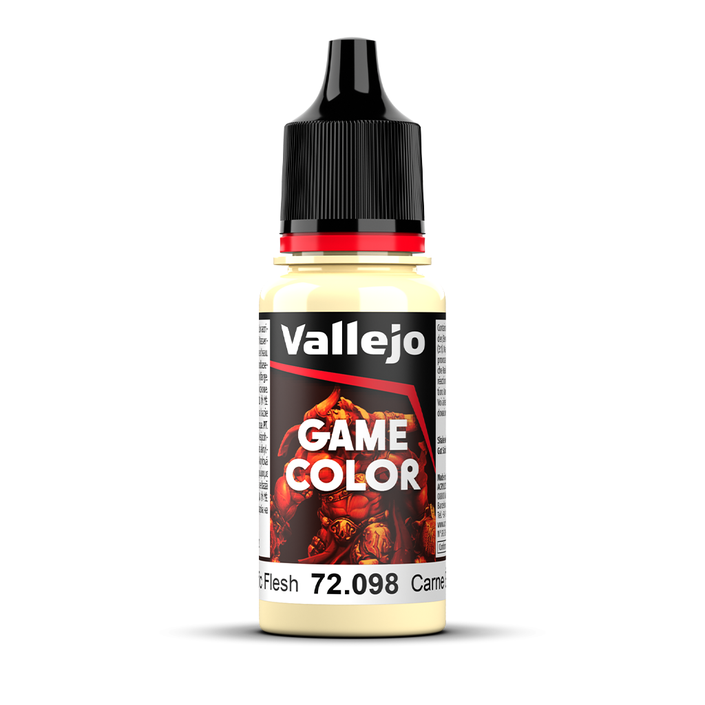 Vallejo Game Color Elfic Flesh 72.098 Acrylfarbe 18 ml für Tabletop Miniaturen und Modellbau