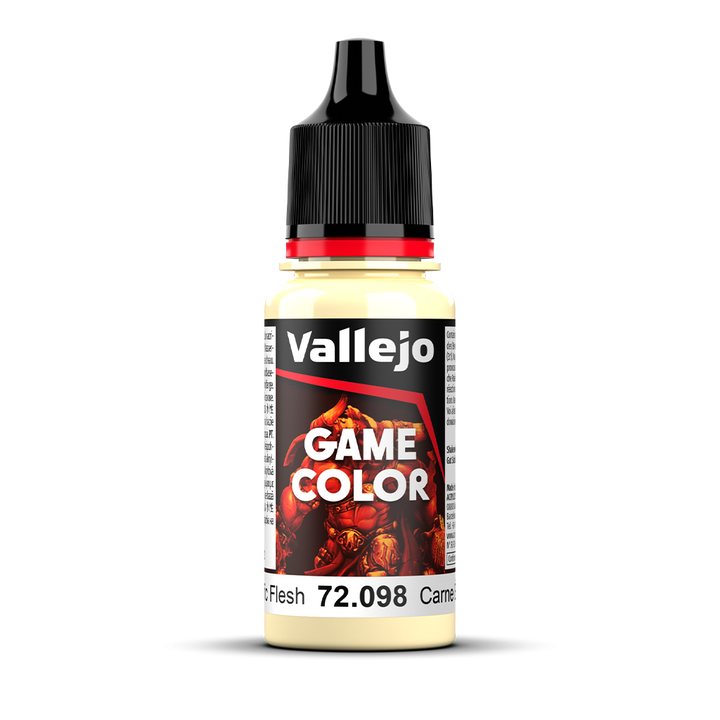 Vallejo Game Color Elfic Flesh 72.098 Acrylfarbe 18 ml für Tabletop Miniaturen und Modellbau