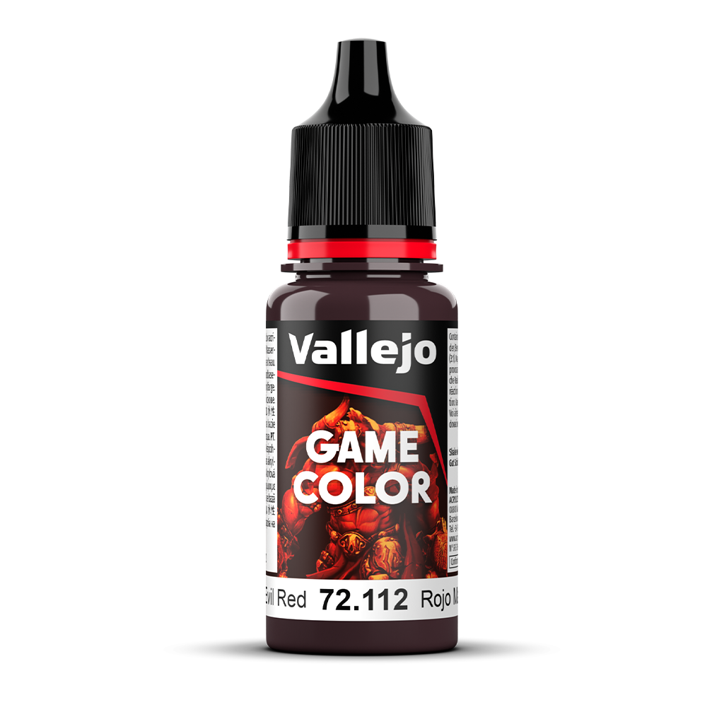 Vallejo Game Color Evil Red 72.112 Acrylfarbe 18 ml für Tabletop Miniaturen und Modellbau