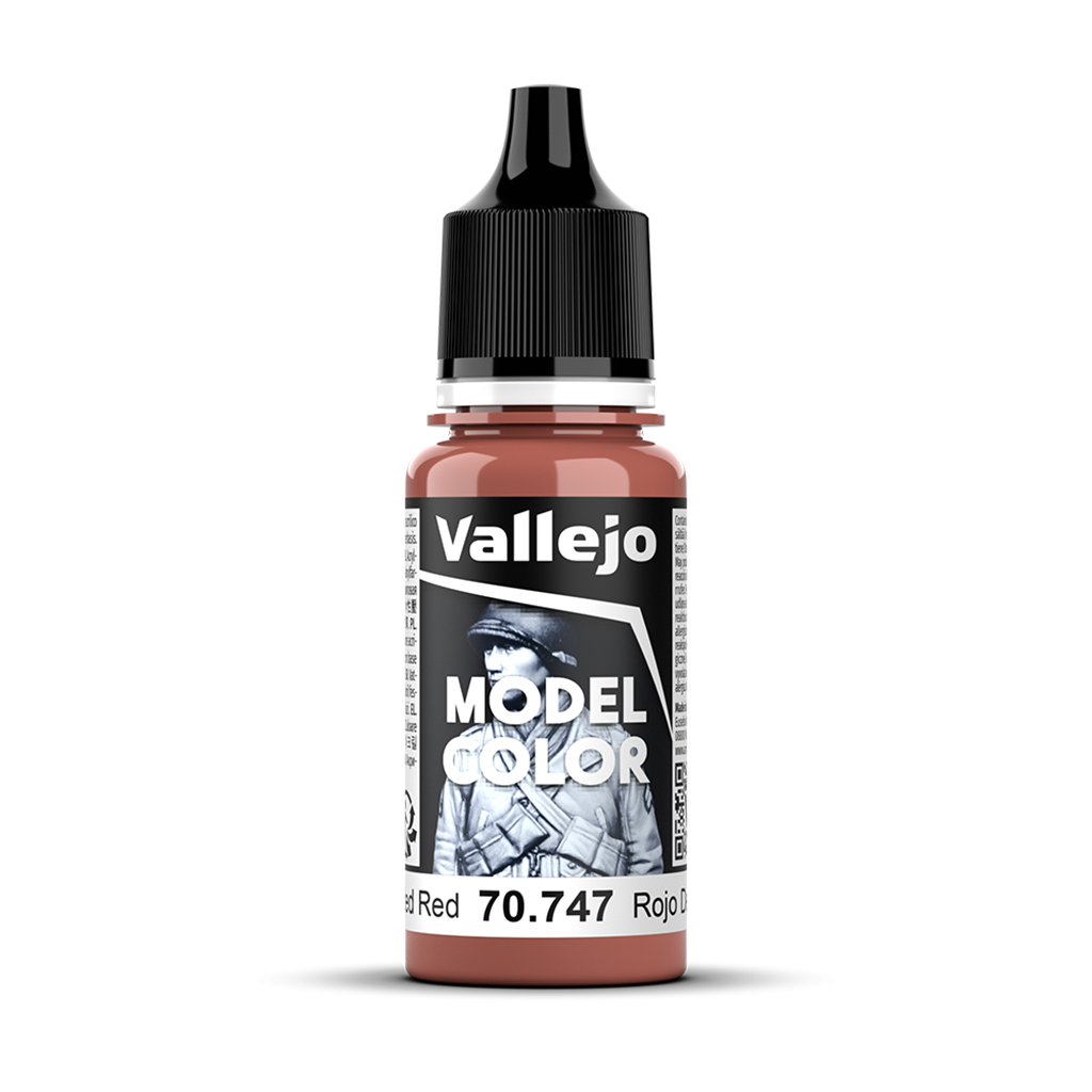 Vallejo Model Color Faded Red 70747 Acrylfarbe 18 ml für Tabletop Miniaturen und Modellbau
