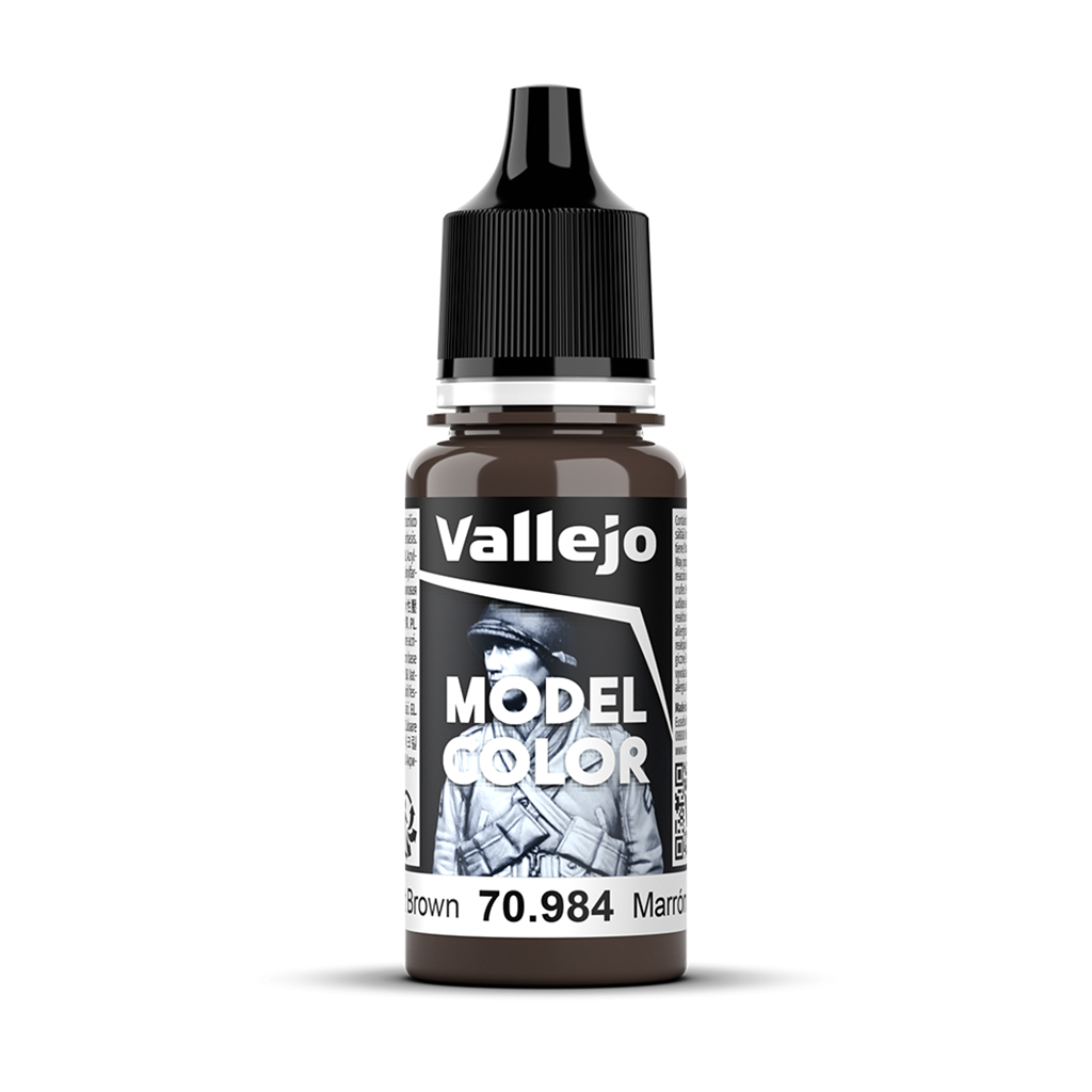 Vallejo Model Color Flat Brown 70984 Acrylfarbe 18 ml für Tabletop Miniaturen und Modellbau