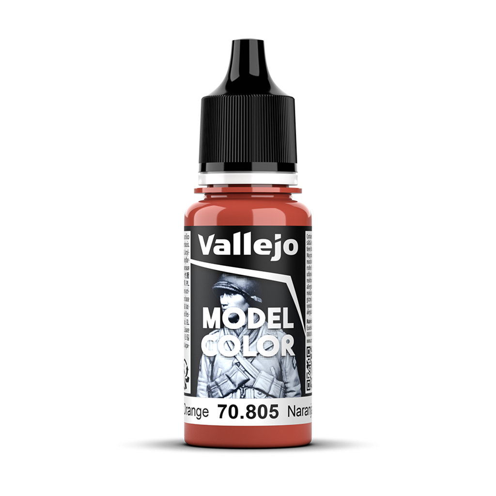 Vallejo Model Color German Orange 70805 Acrylfarbe 18 ml für Tabletop Miniaturen und Modellbau