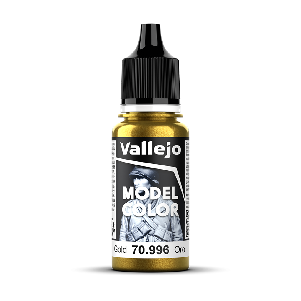 Vallejo Model Color Gold 70996 Acrylfarbe 18 ml für Tabletop Miniaturen und Modellbau