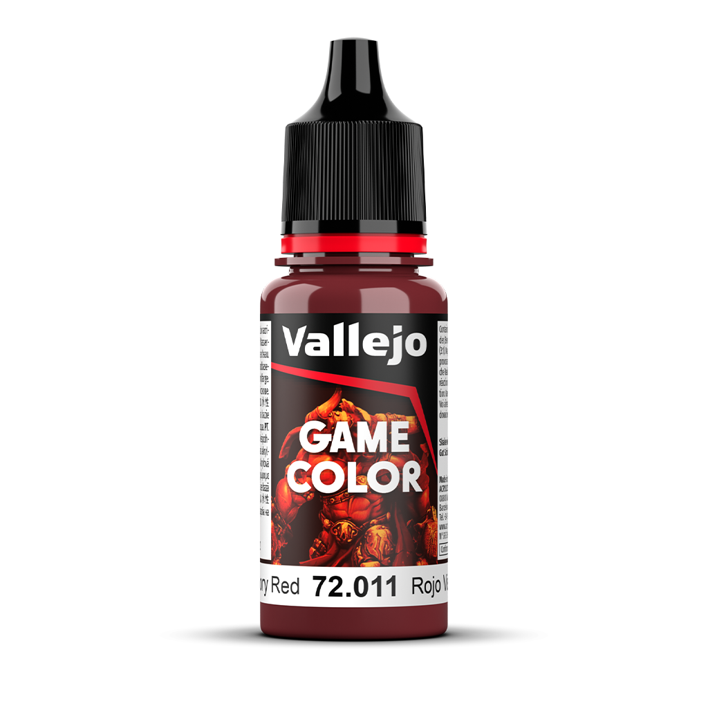 Vallejo Game Color Gory Red 72.011 Acrylfarbe 18 ml für Tabletop Miniaturen und Modellbau