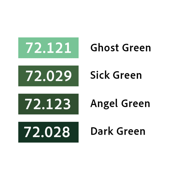 Green Color Set 4x18ml - Game Color (72384)