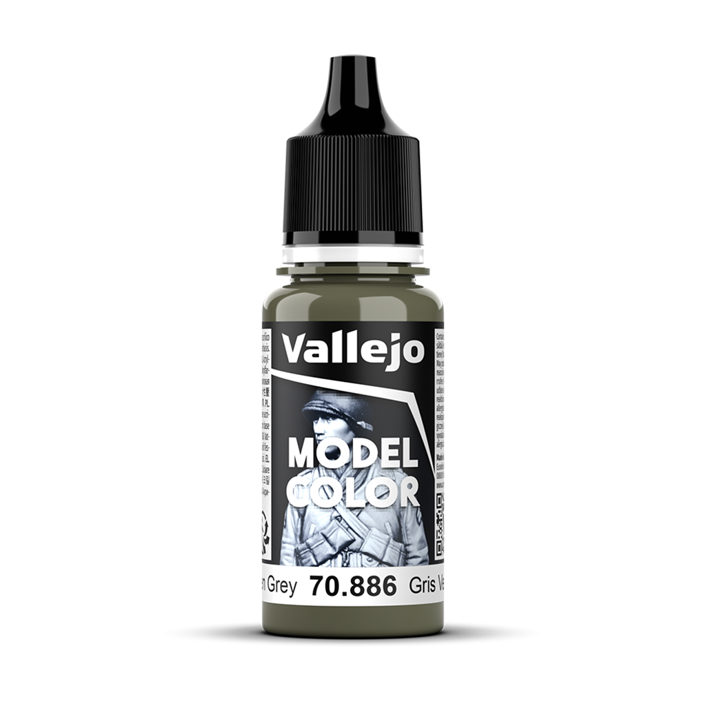 Vallejo Model Color Green Grey 70886 Acrylfarbe 18 ml für Tabletop Miniaturen und Modellbau