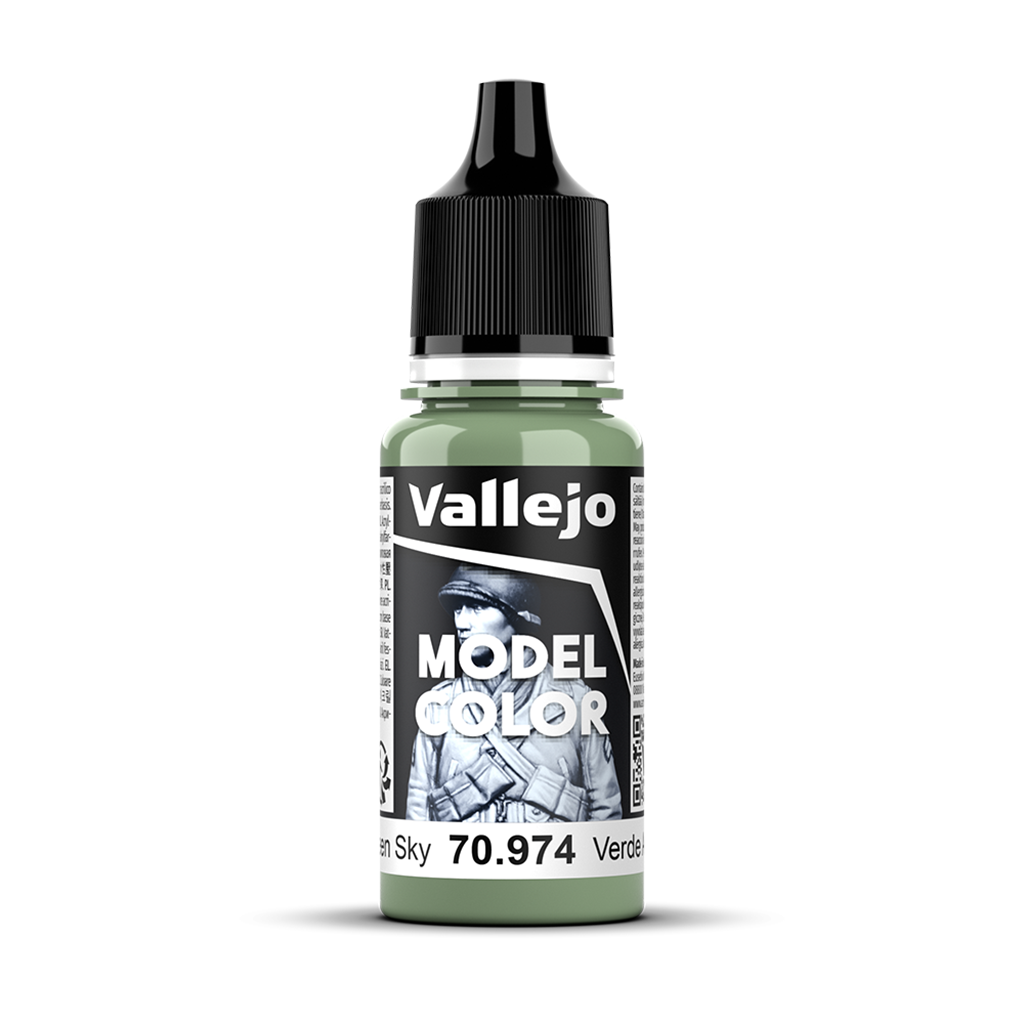 Vallejo Model Color Green Sky 70974 Acrylfarbe 18 ml für Tabletop Miniaturen und Modellbau
