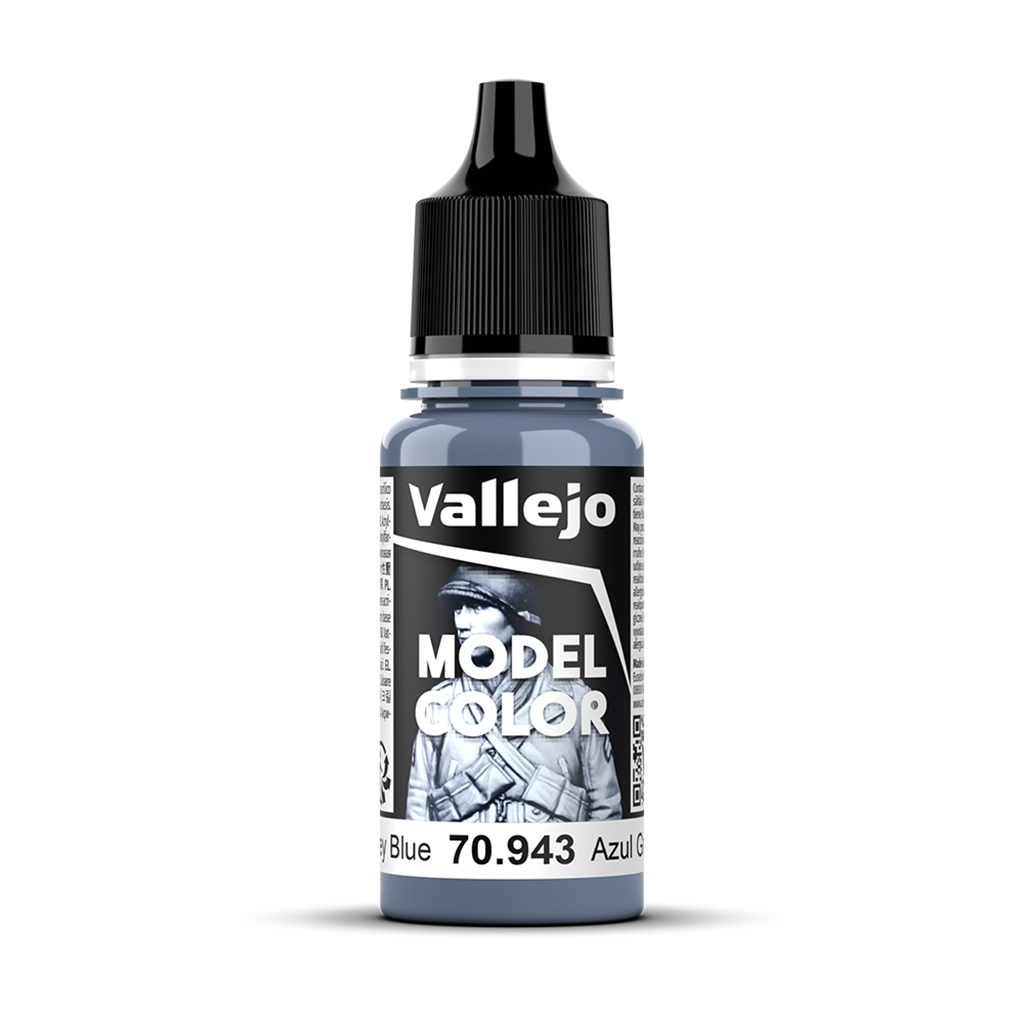 Vallejo Model Color Grey Blue 70943 Acrylfarbe 18 ml für Tabletop Miniaturen und Modellbau
