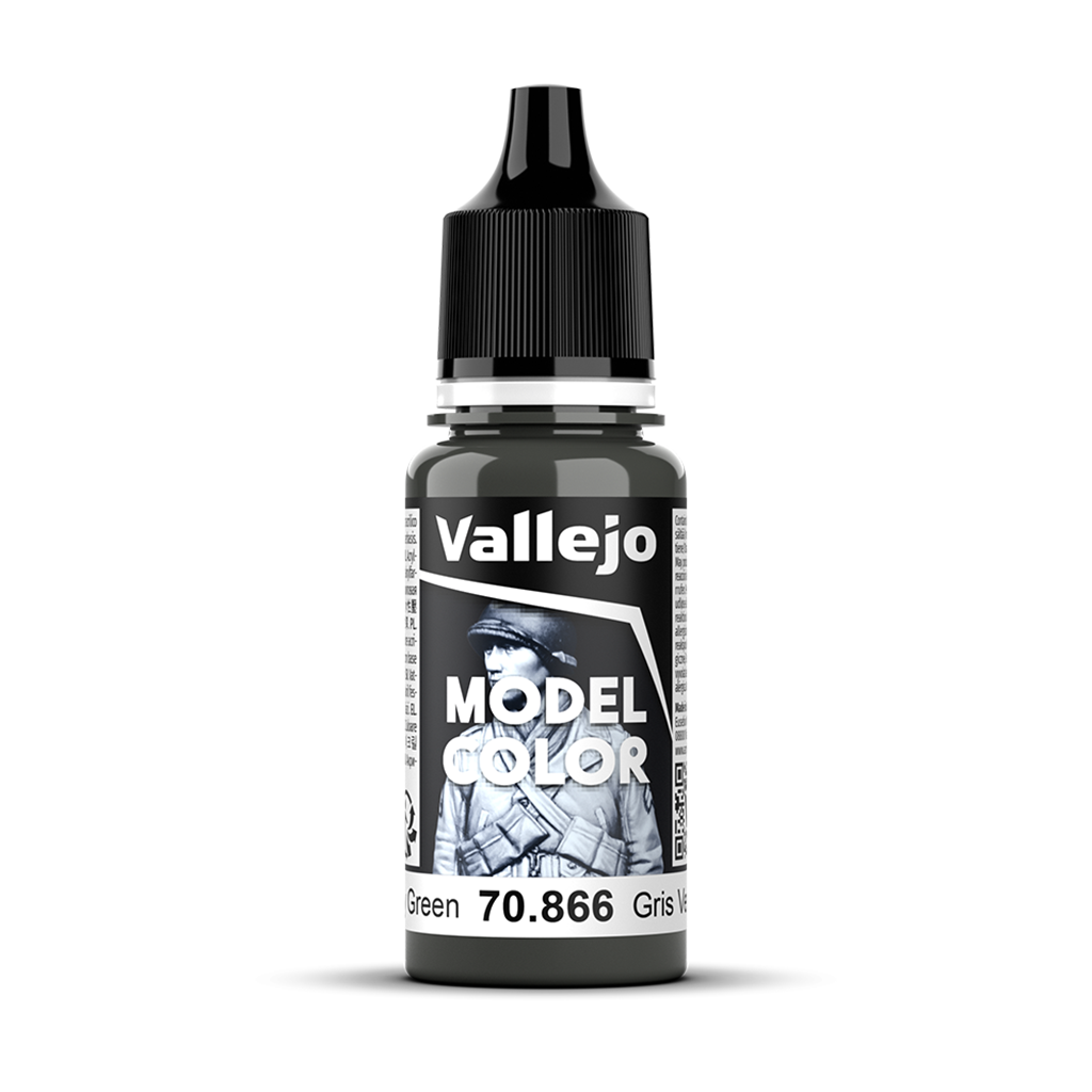 Vallejo Model Color Grey Green 70866 Acrylfarbe 18 ml für Tabletop Miniaturen und Modellbau