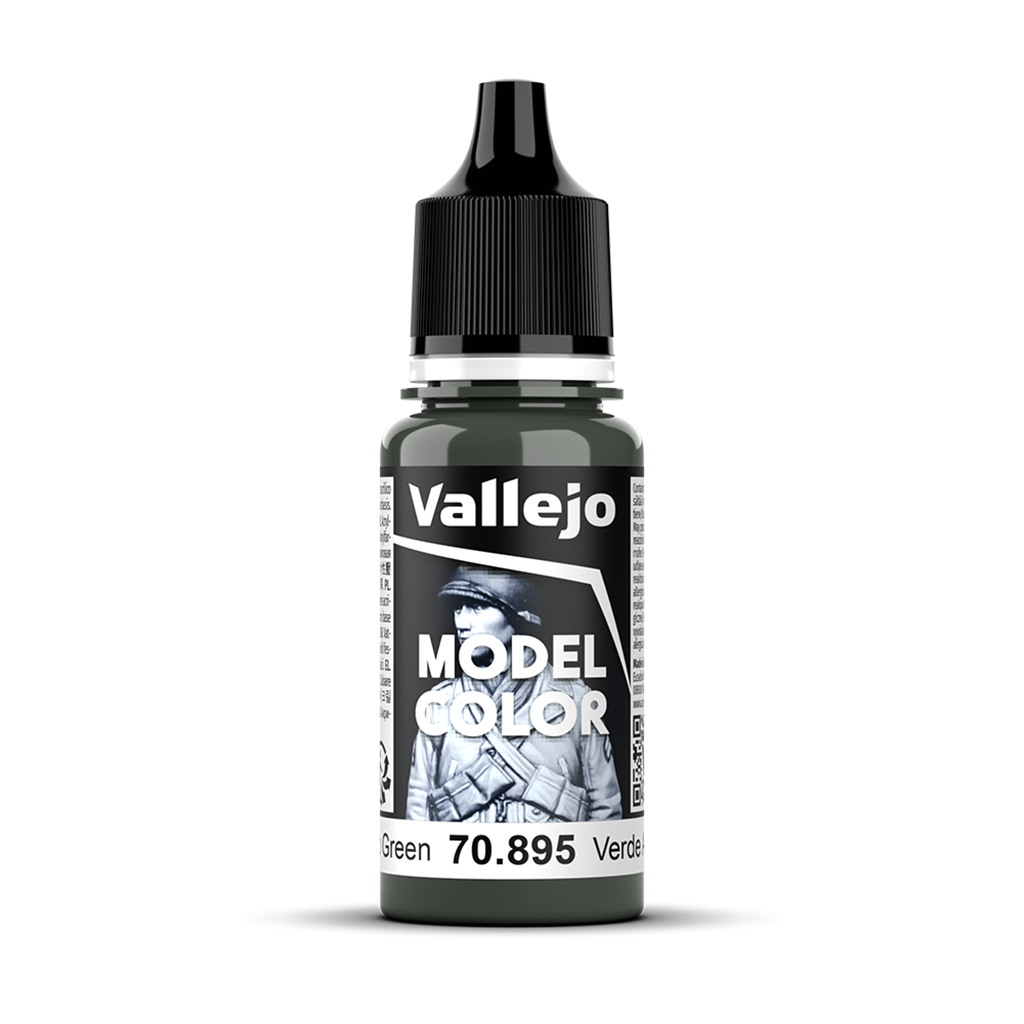 Vallejo Model Color Gunship Green 70.895 Acrylfarbe 18 ml für Tabletop Miniaturen und Modellbau