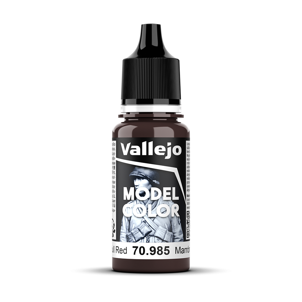 Vallejo Model Color Hull Red 70.985 Acrylfarbe 18 ml für Tabletop Miniaturen und Modellbau