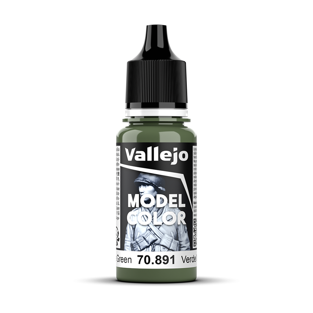 Vallejo Model Color Intermediate Green 70.891 Acrylfarbe 18 ml für Tabletop Miniaturen und Modellbau