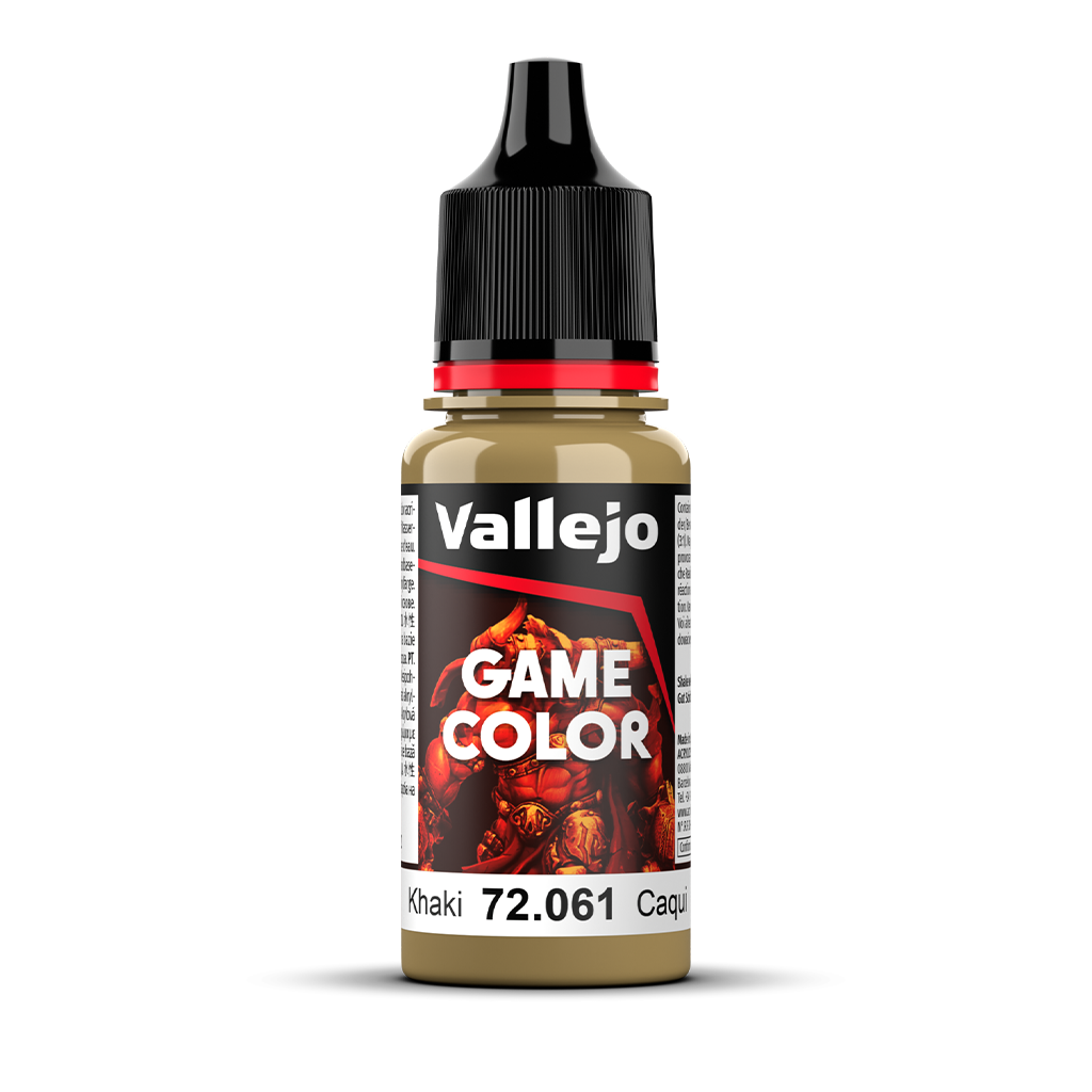 Vallejo Game Color Khaki 72.061 Acrylfarbe 18 ml für Tabletop Miniaturen und Modellbau