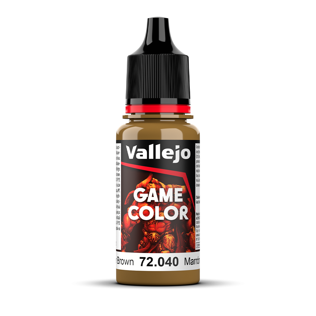 Vallejo Game Color Leather Brown 72.040 Acrylfarbe 18 ml für Tabletop Miniaturen und Modellbau