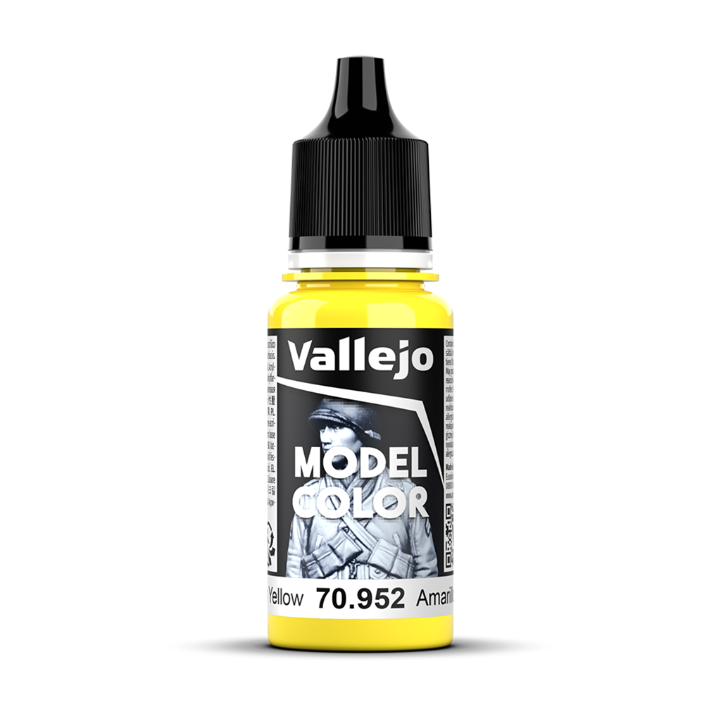 Vallejo Model Color Lemon Yellow 70.952 Acrylfarbe 18 ml für Tabletop Miniaturen und Modellbau