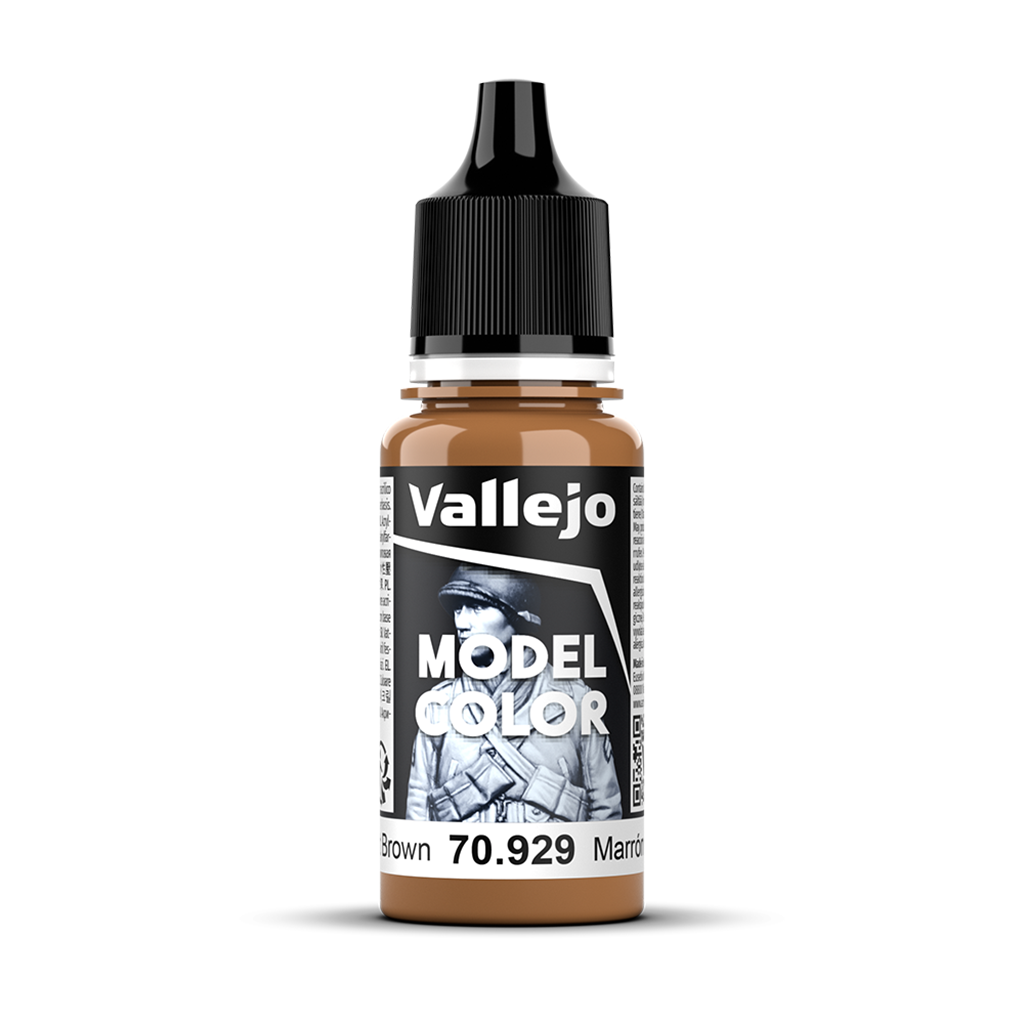 Vallejo Model Color Light Brown 70.929 Acrylfarbe 18 ml für Tabletop Miniaturen und Modellbau