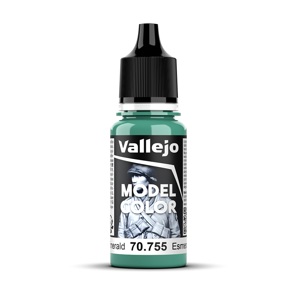 Vallejo Model Color Light Emerald 70.755 Acrylfarbe 18 ml für Tabletop Miniaturen und Modellbau