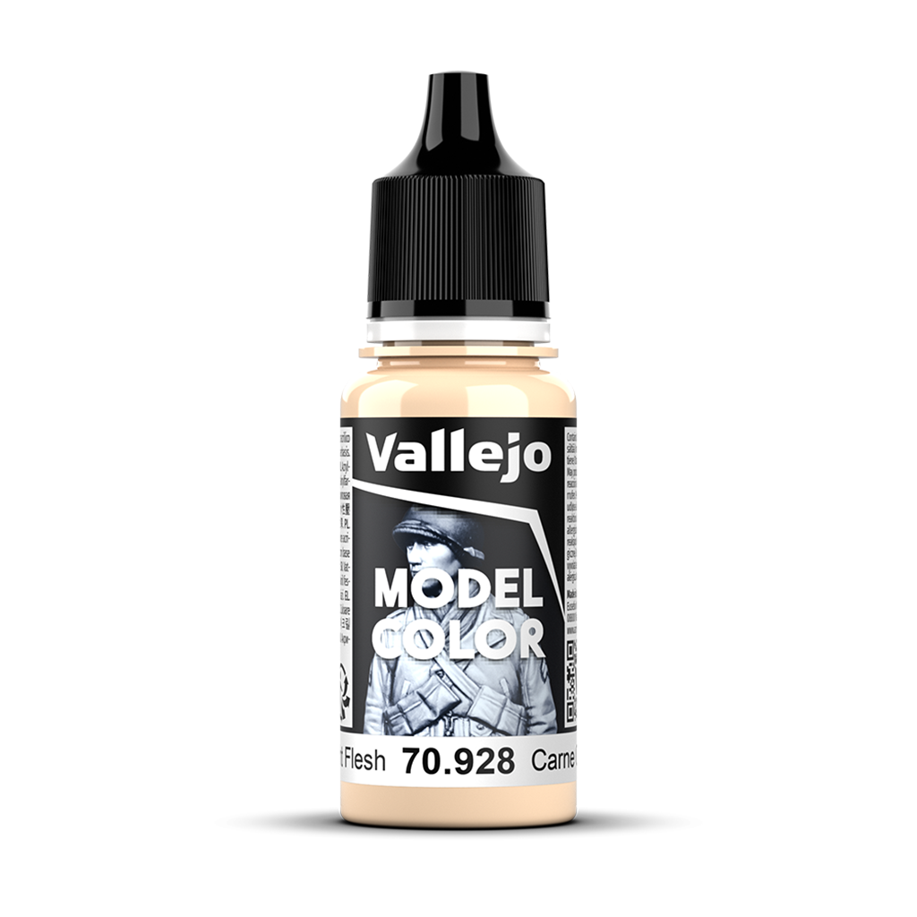 Vallejo Model Color Light Flesh 70.928 Acrylfarbe 18 ml für Tabletop Miniaturen und Modellbau