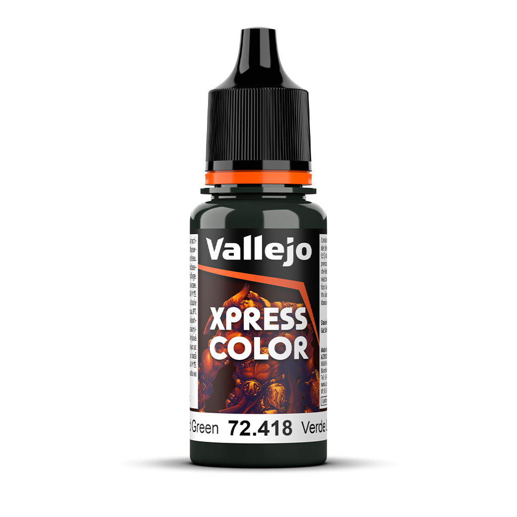 Vallejo Game xpress Color Lizard Green 72.418 Acrylfarbe 18 ml für Tabletop Miniaturen und Modellbau