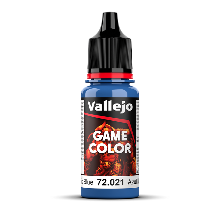 Vallejo Game Color Magic Blue 72.021 Acrylfarbe 18 ml für Tabletop Miniaturen und Modellbau