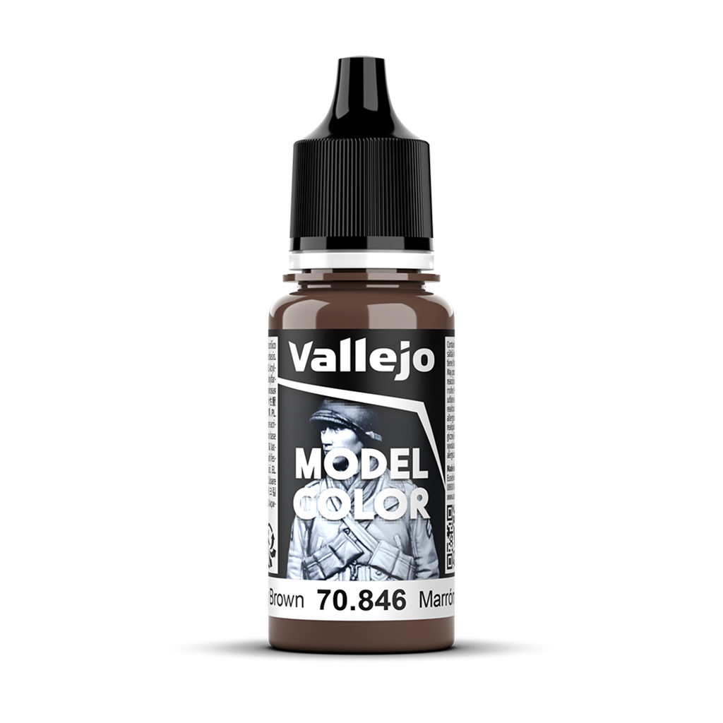 Vallejo Model Color Mahogany Brown 70.846 Acrylfarbe 18 ml für Tabletop Miniaturen und Modellbau