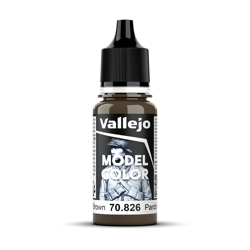 Vallejo Model Color Medium Brown 70.826 Acrylfarbe 18 ml für Tabletop Miniaturen und Modellbau