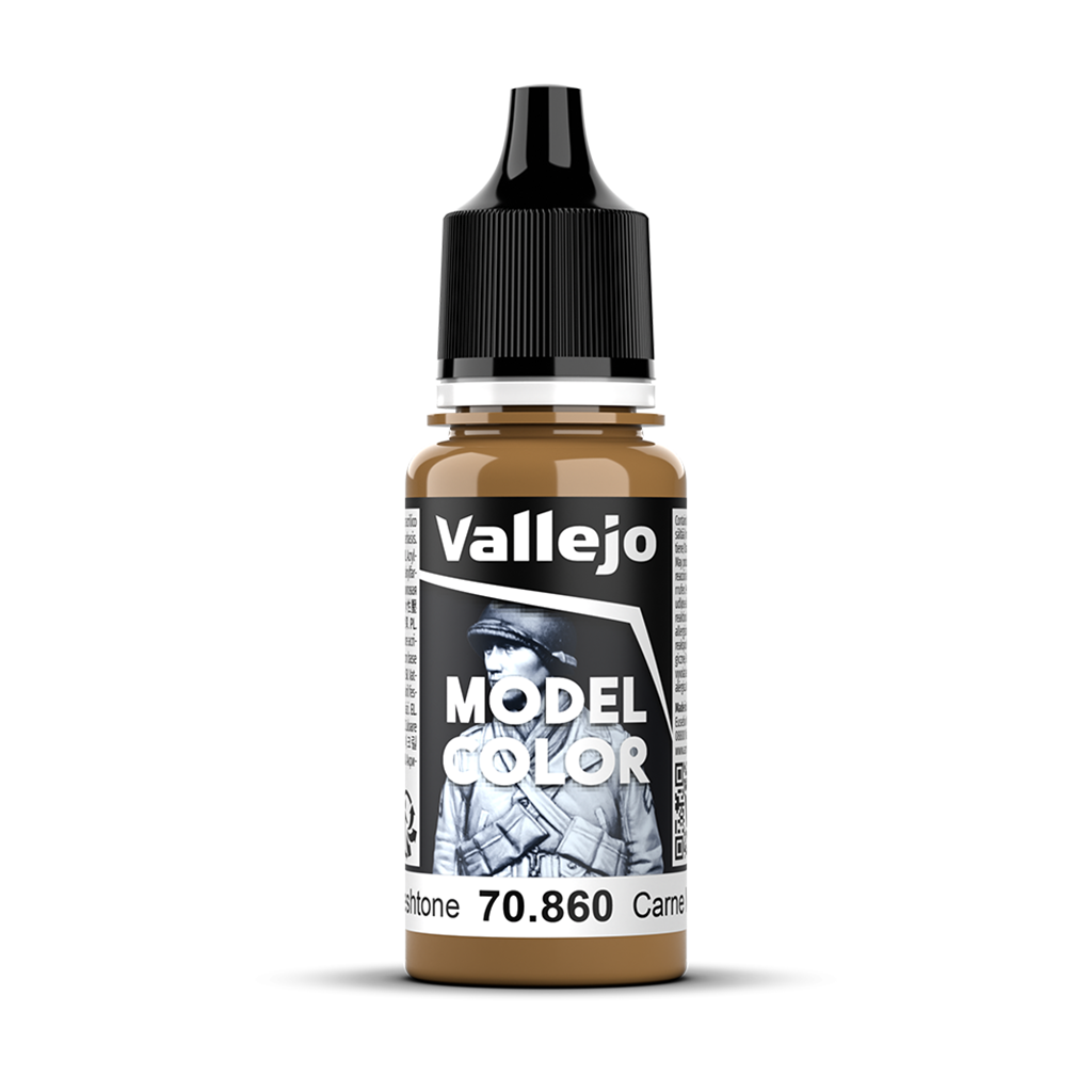 Vallejo Model Color Medium Flesh Tone 70.860 Acrylfarbe 18 ml für Tabletop Miniaturen und Modellbau