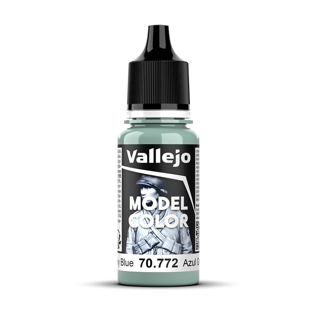 Vallejo Model Color Medium Grey Blue 70772 Acrylfarbe 18 ml für Tabletop Miniaturen und Modellbau
