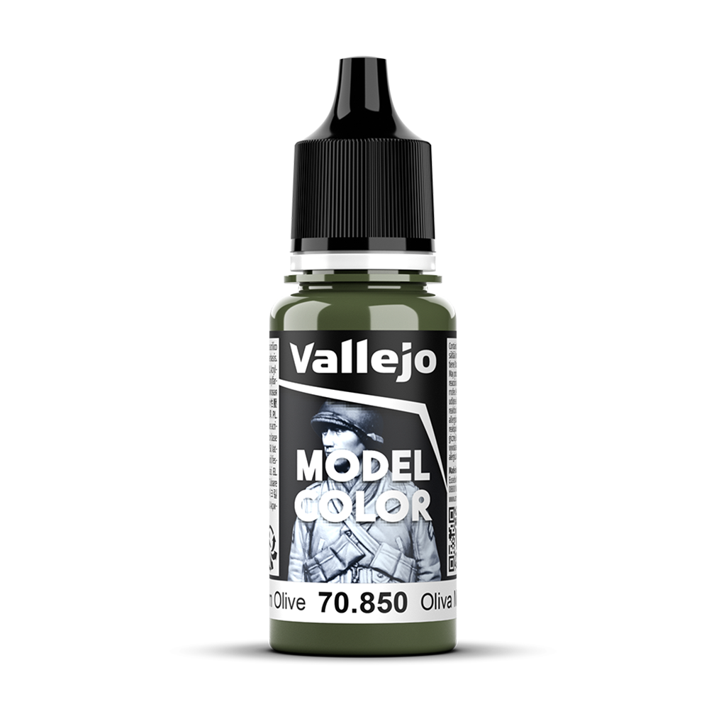 Vallejo Model Color Medium Olive 70850 Acrylfarbe 18 ml für Tabletop Miniaturen und Modellbau
