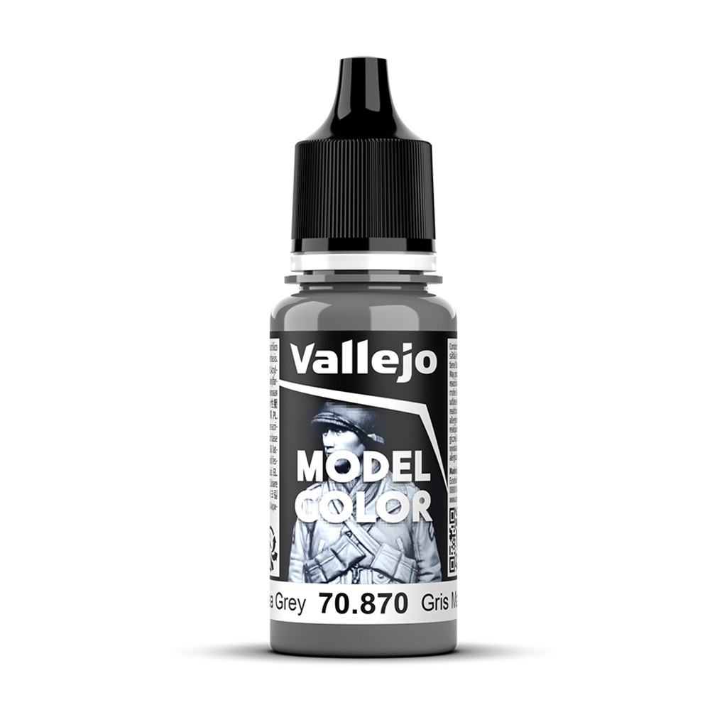Vallejo Model Color Medium Sea Grey 70870 Acrylfarbe 18 ml für Tabletop Miniaturen und Modellbau