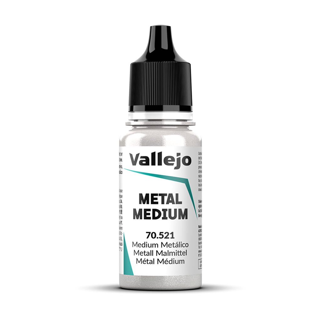 Vallejo Model Color Metal Medium 70521 Acrylfarbe 18 ml für Tabletop Miniaturen und Modellbau