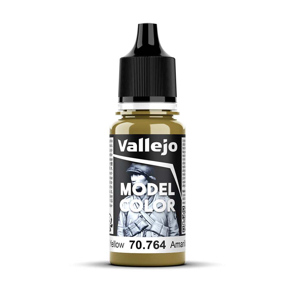Vallejo Model Color Military Yellow 70764 Acrylfarbe 18 ml für Tabletop Miniaturen und Modellbau