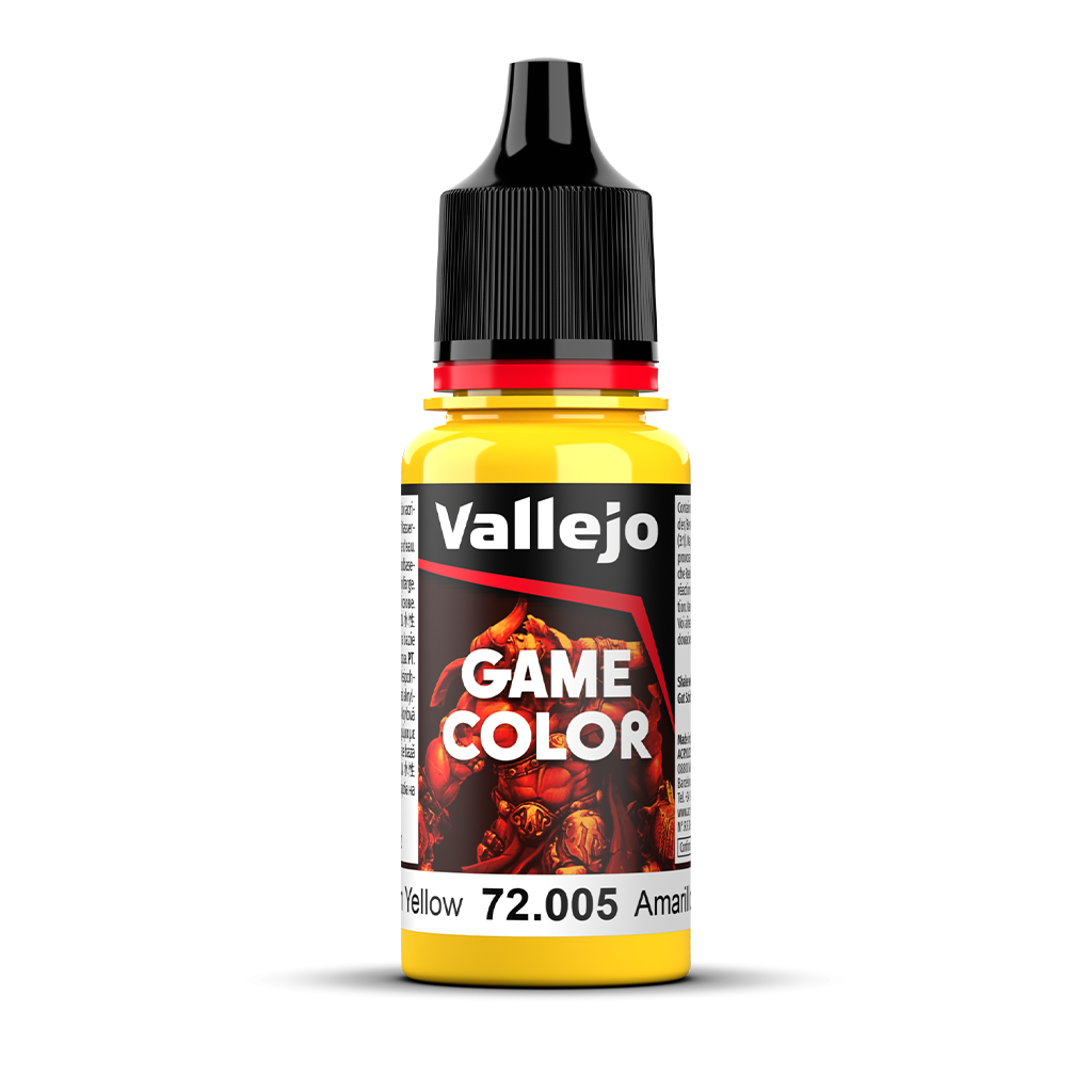 Vallejo Game Color Moon Yellow 72.005 Acrylfarbe 18 ml für Tabletop Miniaturen und Modellbau