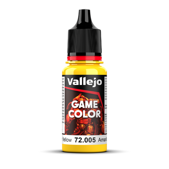 Vallejo Game Color Moon Yellow 72.005 Acrylfarbe 18 ml für Tabletop Miniaturen und Modellbau