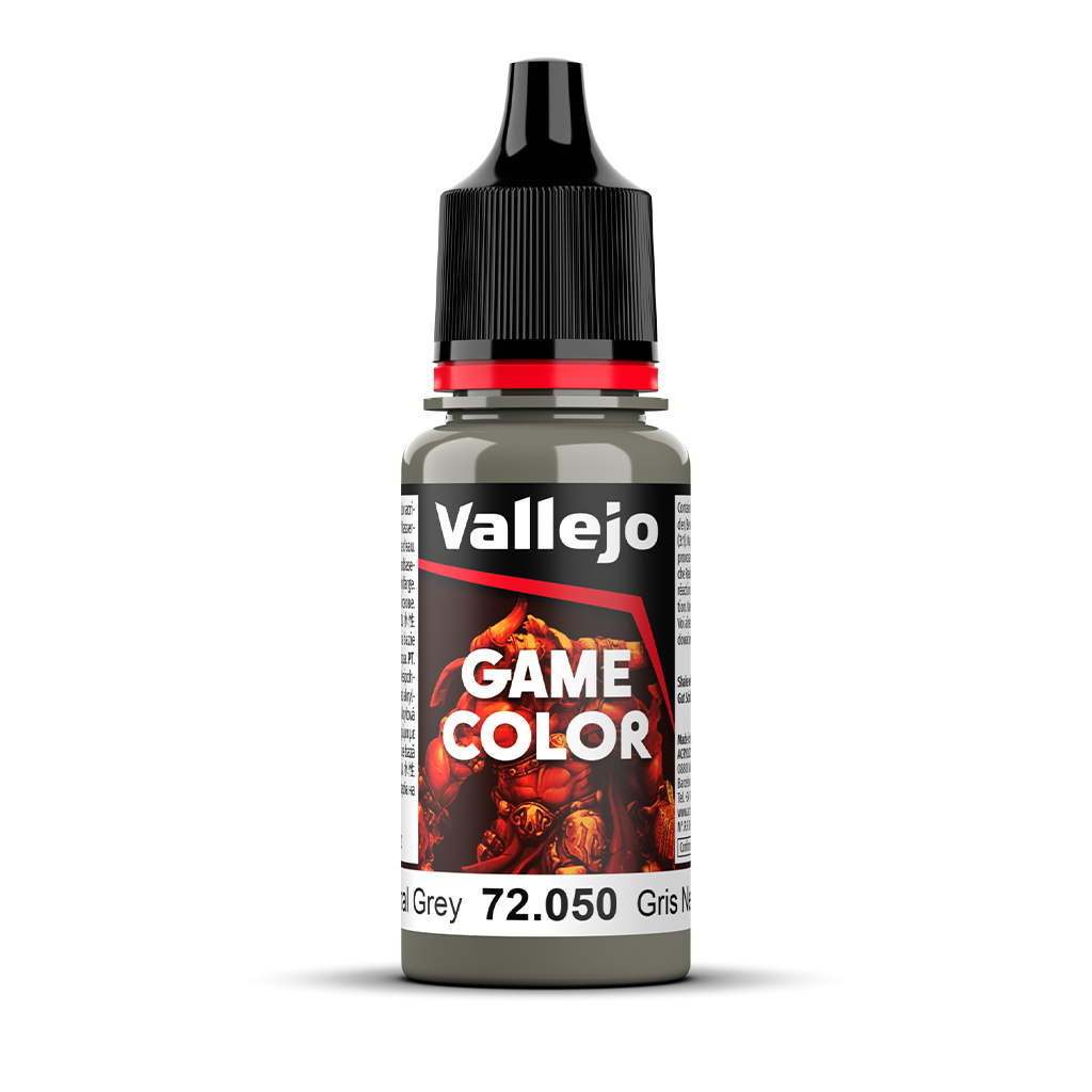 Vallejo Game Color Neutral Grey 72.050 Acrylfarbe 18 ml für Tabletop Miniaturen und Modellbau