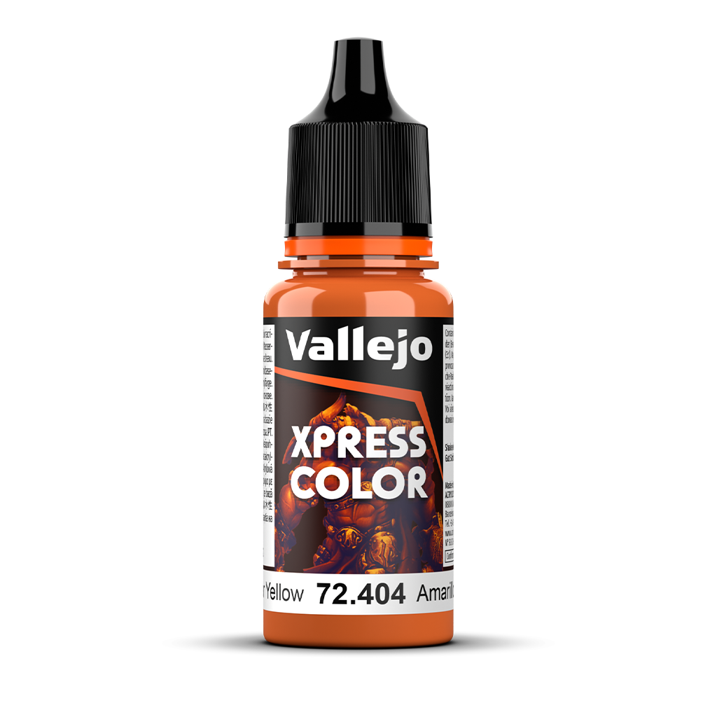 Vallejo Game xpress Color Nuclear Yellow 72.404 Acrylfarbe 18 ml für Tabletop Miniaturen und Modellbau
