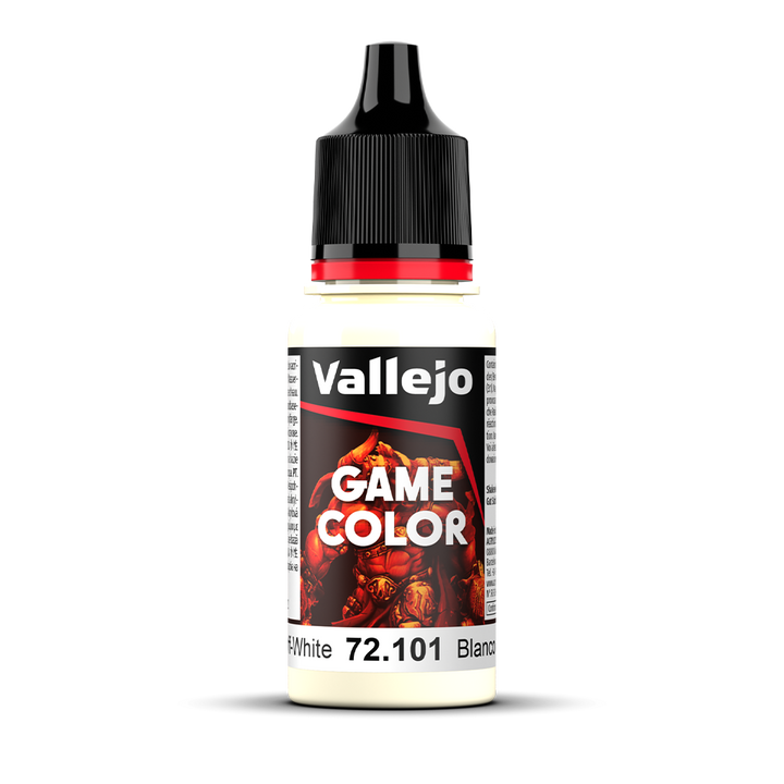 Vallejo Game Color Off-White 72.101 Acrylfarbe 18 ml für Tabletop Miniaturen und Modellbau